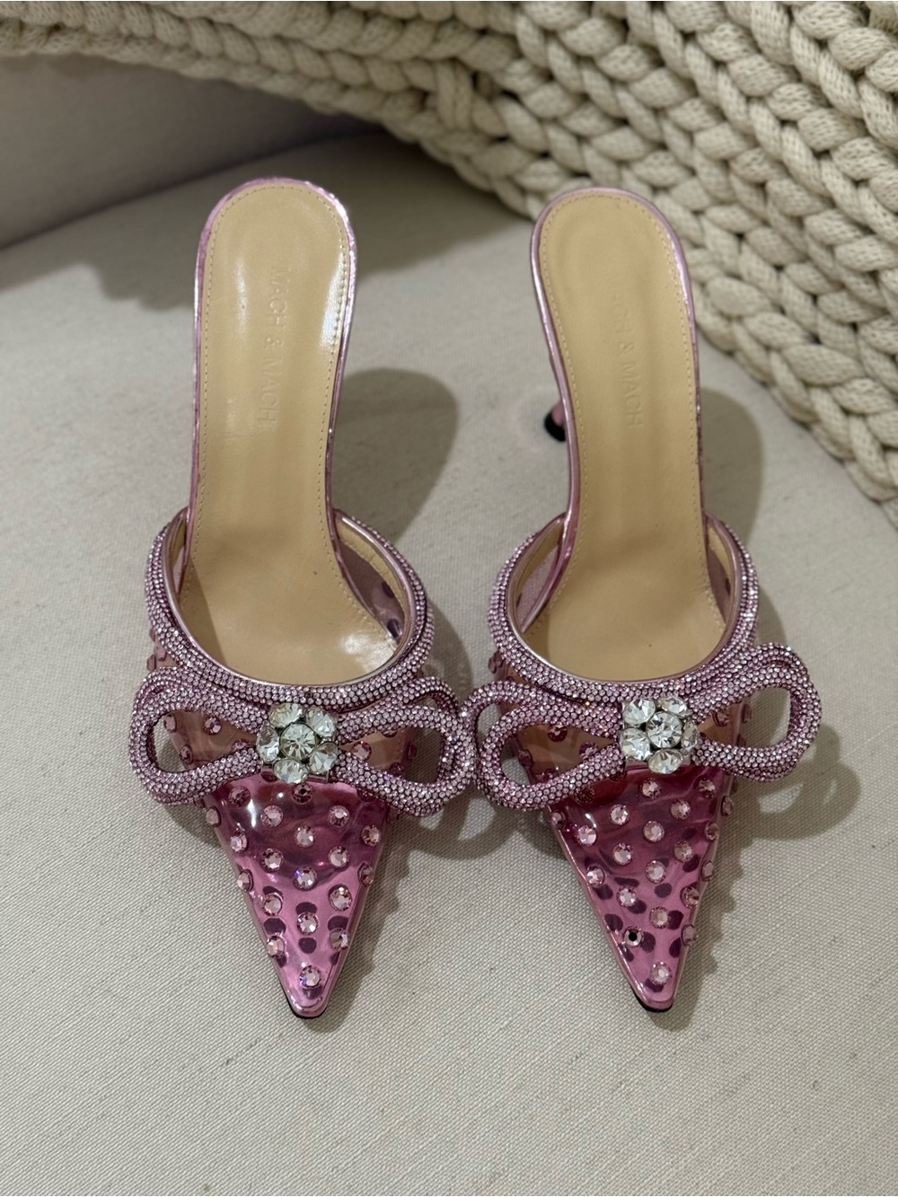 Mach & Mach Double Bow Mules - Picture 4 of 7